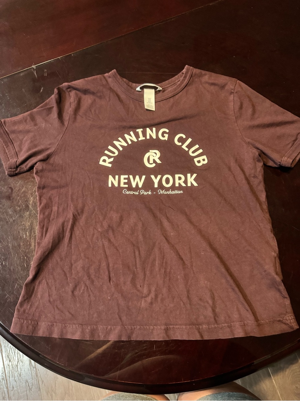 Running Club New York Crewneck T‑Shirt - Brown